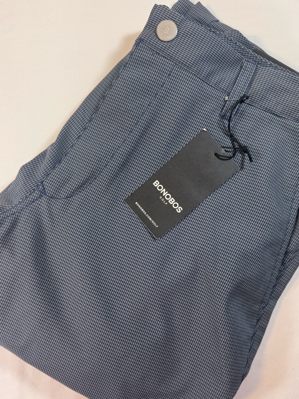 Bonobos Golf Legendary Fit Performance Pants NWT 34x34 Gray Minicheck